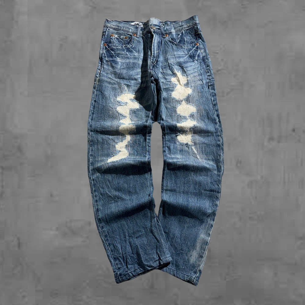Vintage‎ Big Train Japanese Embroidered Baggy Archive Jeans